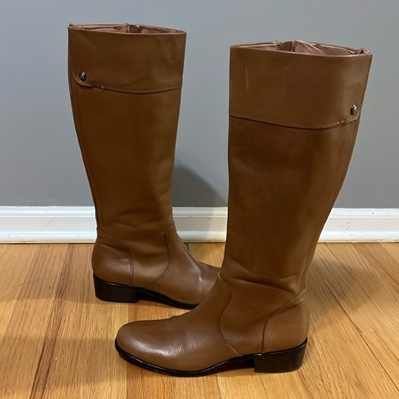 Corso Como Shoes - Corso Como | Light Brown tall leather boots Women’s size 7 M knee Riding